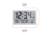 Marathon Slim Jumbo Atomic Digital Wall Clock, Graphite Grey, 14.6in x 1.2in x 9in, CL030062-GG-FD-NA