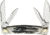 Marbles Black Stag 4 Blade Congress Black Stag Series Folding Knife, Black, Black stag bone handle, KB403 / MR472