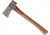 Marbles Mini Axe Damascus, 6.5in Overall, 2.5in Damascus Steel Axe Head With 1in Cutting Edge, Wood Handle, Brown Leather Sheath, MR464 / EG-743