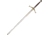 Marto Claymore Sword, 56.625 overall, Rose tone wood handle with unicorn and fleur-de-li, 501459