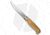 Marttiini Knives Lynx 139 Curly Birch Fixed Blade Knife, 5.00in, Stainless Steel, Trailing Point Blade, Birch Wood Handle, Steel/Wood, 9.75in, BHQ-27524