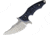 Maserin Badger Fixed Blade Knife, 4.25 stonewash finish partially serrated D2 tool , Black and blue sculpted G10 handle, 940G10G