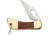 Maserin Miniature Knife Wood Folding Knife,0.625in,Wharncliffe,Wood Handle MAS698T