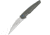 Maserin Solar Framelock Gray Folding Knife, 4.13 satin finish D2 tool steel blade, Gray titanium handle, 405
