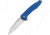 Maserin Sport Linerlock Folding Knife, 3 satin finish 440 stainless blade, Blue G10 handle, 46003G10B