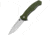 Maserin Sport Linerlock Folding Knife, 3 satin finish 440 stainless drop point blade, Green G10 handle, 46005G10V
