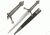 Master Cutlery Fixed Blade, 15.5in, Stainless Steel Blade, Cast Metal Furnishings On Handle HK-3457