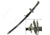 Master Cutlery Fixed Blade, 38in, Stainless Steel Blade, Handle JL-055B