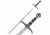 Master Cutlery Fixed Blade, 41.5in, Stainless Steel Blade, Cast Metal Furnishings On Handle D-5002