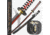 Master Cutlery Fixed Blade, 41in, Carbon Steel Blade, White, Black And Red Handle JL-581B