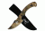 Master Cutlery Fixed Blade, 8in, Stainless Steel Blade, Full Tang Camo Coated Handle TA-28