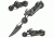 Master Cutlery Folding Blade, 2.75in, Stainless Steel Blade, Zinc Aluminum Motorcycle Design Handle PK-2375