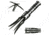 Master Cutlery Folding Blade, 3.5in, Stainless Steel Blade, Black Aluminum Handle MC-1025
