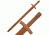 Master Cutlery Martial Art Hardwood Training Equipment 38.5" Overall 1608