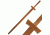 Master Cutlery Martial Art Hardwood Training Equipment 48" Overall 1607