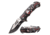 Master USA Embossed Printing Spring Assisted Knife, 3.75 in, 3Cr13 Stainless Steel Stainless Steel, Drop Point, Red/Black Skeleton, MU-A116G