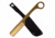 Master USA MU-20-01GD Fixed Blade Knife, 3in, 3CR13 Stainless Steel, Razor, Golden Blade, Stainless Steel Handle, Gold, MU-20-01GD