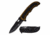 Master USA MU-A053GD Spring Assisted Knife, 3.8in, 3CR13 Stainless Steel, Spear Point, Black Blade, Injection Molded Handle, Gold/Black, MU-A053GD