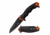 Master USA MU-A074OR Spring Assisted Knife, 3.25in, 3CR13 Stainless Steel, Sheepfoot, Black Blade, Injection Molded Handle, Orange/Black, MU-A074OR
