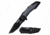 Master USA MU-A098BL Spring Assisted Knife, 3.75in, 3CR13 Stainless Steel, Modified Tanto, Black Blade, Injection Molded/Aluminum Handle, Blue, MU-A098BL