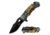Master USA Tanto Spring Assisted Knife, 3.75 in, 3Cr13 Stainless Steel Stainless Steel, Grey/Orange, MU-A116M