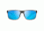 Maui Jim Pokowai Arch Polarized Rectangular  Sunglasses,Translucent Matte Grey,Blue Hawaii Lens B439-11M
