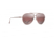 Maui Jim Shallows Polarized Aviator Sunglasses, Satin Brown Red Frame, Maui Rose Lens, Satin Brown Red R543-19A