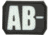 Maxpedition AB- NEG Blood Type Patch, Glow BTABNZ