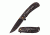 MC Masters Collection Folding Blade, 3.5in, Stainless Steel Blade, Dark Stonewash Finished Elk Sculpture Stainless Steel Handle MC-033SW