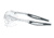 MCR Safety A1 Series Safety Glasses, Anti-Fog Lens, Extremely Flexible Temples, Non-Slip Temples and Soft TPR Nose Piece, Clear Lens/Silver Frame, One Size, IA120AF