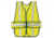 MCR Safety Adjustable Mesh Safety Vest, 13/8in Reflective Stripes, Lightweight Poly Mesh, Non-ANSI Rated, Fluorescent Lime, One Size, CHEV2LP