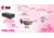 MCR Safety BearKat BK2 Series Safety Glasses, Soft Non-Slip Temple, Clear Lens/Pink Frame, One Size, BK220