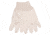 MCR Safety Canvas Work Gloves, Reversible Pattern with Knit Wrist, Cotton Polyester Blend, Straight Thumb, Natural, Large, 8100R