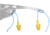 MCR Safety Checklite CL4 Series Safety Glasses, MAX6 Anti-Fog Lens Coating, Earplug Retaining Technology, Temples Hold Earplug Cord in Place, Clear, One Size, CL410PF