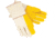 MCR Safety Chore Work Gloves, Golden Quilted Fleece Palm, Natural Canvas Back, 5in Gauntlet Cuff, Regular Weight, Yellow, Large, 8516G