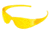 MCR Safety CK1 Series Safety Glasses, Flexible Bayonet Temples, Amber, One Size, CK114