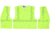 MCR Safety CL2MLPFRM Hi Vis Reflective Safety Vest, ANSI Type R Class 2, Mesh with 2in Silver Stripes, Breakaway Design with Hook and Loop Closures, Fluorescent Lime, M, CL2MLPFRM
