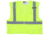 MCR Safety CL2MLPFRM Hi Vis Reflective Safety Vest, ANSI Type R Class 2, Mesh with 2in Silver Stripes, Breakaway Design with Hook and Loop Closures, Fluorescent Lime, M, CL2MLPFRM