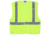 MCR Safety CL2MLM Hi Vis Reflective Safety Vest, ANSI Type R Class 2, Mesh with 2in Silver Stripes, Breakaway Design with Hook and Loop Closures, Fluorescent Lime, M, CL2MLM