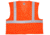 MCR Safety CL2MOPFRM Hi Vis Reflective Safety Vest, ANSI Type R Class 2, Mesh with 2in Silver Stripes, Breakaway Design with Hook and Loop Closures, Fluorescent Orange, M, CL2MOPFRM