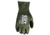 MCR Safety Cut Pro 13 Gauge Kevlar/Steel Shell Cut Resistant Work Gloves, Latex Coated Palm and Fingertips, Black/Green, X - Large, 9389XL
