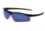 MCR Safety DL1 Series Safety Glasses, Soft TPR Nose Piece, Blue Diamond Mirror, One Size, DL118B