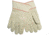MCR Safety Double Palm Work Gloves, 18oz Corded Cotton Polyester Blend, Clute Pattern with Straight Thumb, Safety Cuff, Natural, Large, 9018CDPCS