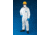 MCR Safety DuPont Tyvek Coverall with Collar, Zipper Front, Elastic Sleeves and Ankles, White, L, TY125SL