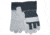 MCR Safety Economy Split Leather Palm Work Gloves, Denim Back, 2.5in Denim Cuff, Gray, Large, 1220D