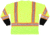 MCR Safety FFLTC3SLXL Hi Vis Safety Work T-Shirts, Soft Poly Birdseye Mesh, Long Sleeve and Tagless Design, ANSI 107 Type R Class 3, Lime, XL, FFLTC3SLXL