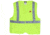 MCR Safety Flame Resistant Safety Vest, Class 2 Break Away Pattern, Modacrylic Blend with 2in Silver Stripes, Fluorescent Lime, M, FRMBCL2LM