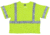 MCR Safety Flame Resistant Safety Vest, Class 3, Mesh Modacrylic/Aramid Blend, 2in Silver Stripes, Fluorescent Lime, S, FRMCL3MLS