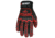 MCR Safety FlexTuff Mechanics Gloves, Synthetic Leather Palm, HyperMax Cut Resistant Liner, Silicone Tire Tread Trip, TPR Back of Hand Protection, Black, Small, FT2906S