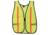 MCR Safety Florescent Mesh Safety Vest, 1in Red Reflective Stripes, Lightweight Poly Mesh, Non-ANSI Rated, Fluorescent Lime, One Size, V200FS
